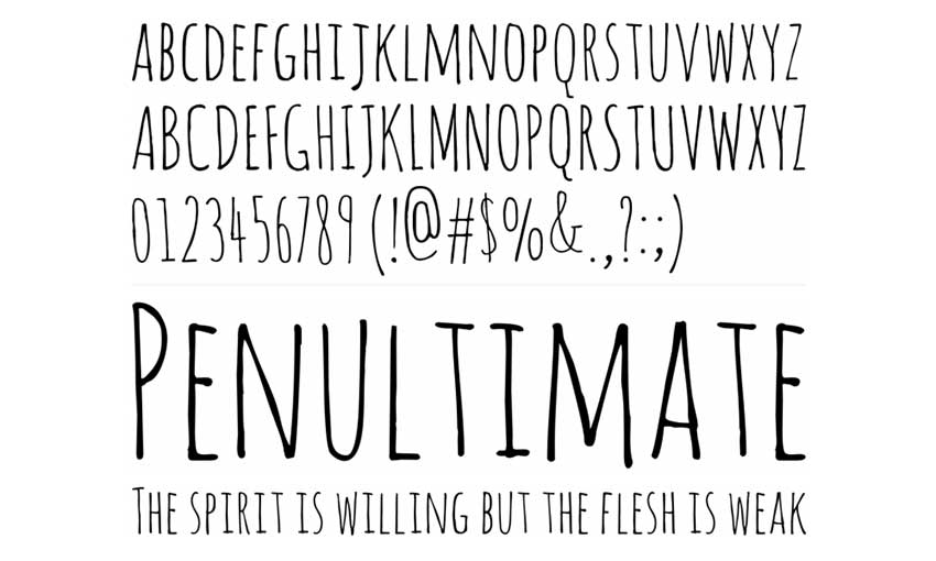 neat handwriting font