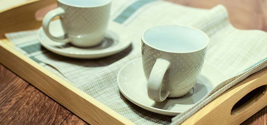 Coffee Cups on a Tray