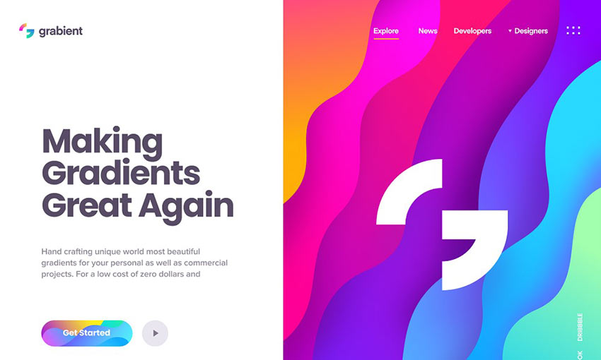 Grabient Landing Page