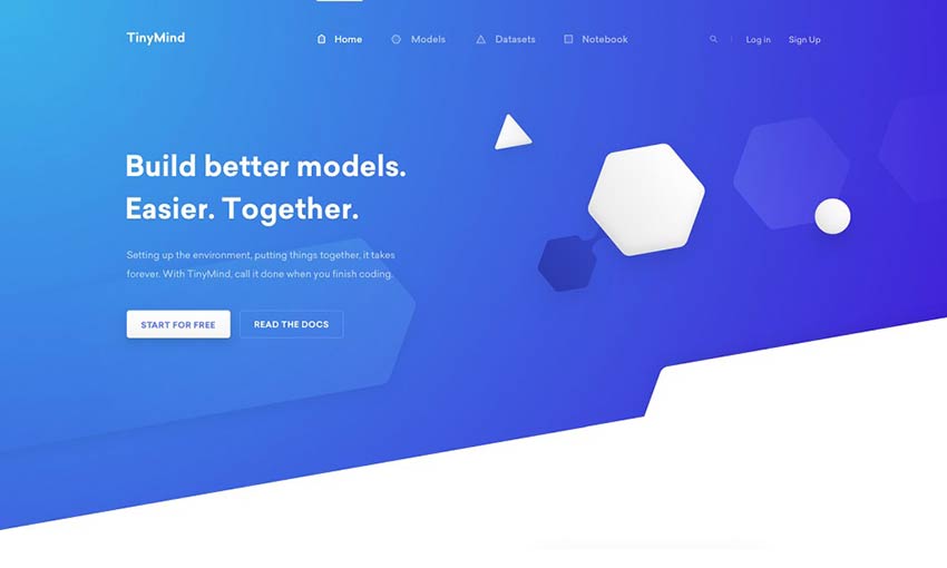 TinyMind Landing Page