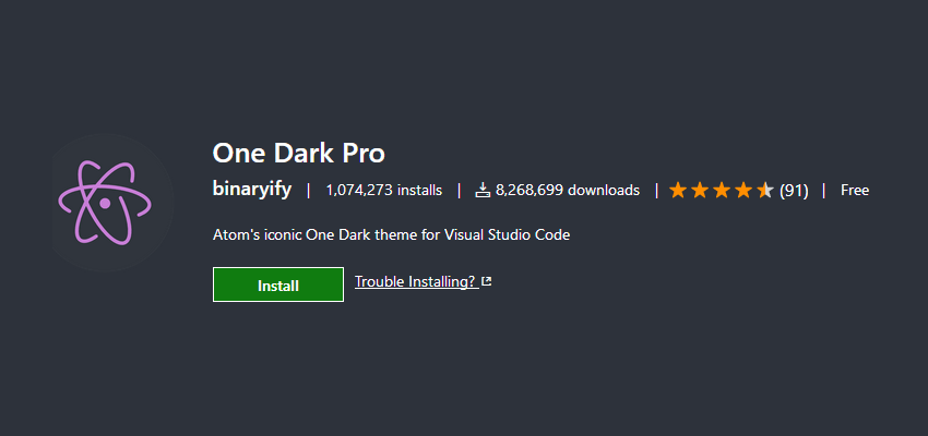 One Dark Pro