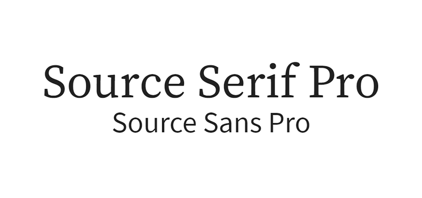 Source Serif Pro and Source Sans Pro