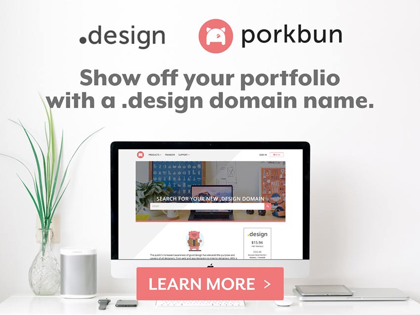 Porkbun .design domain