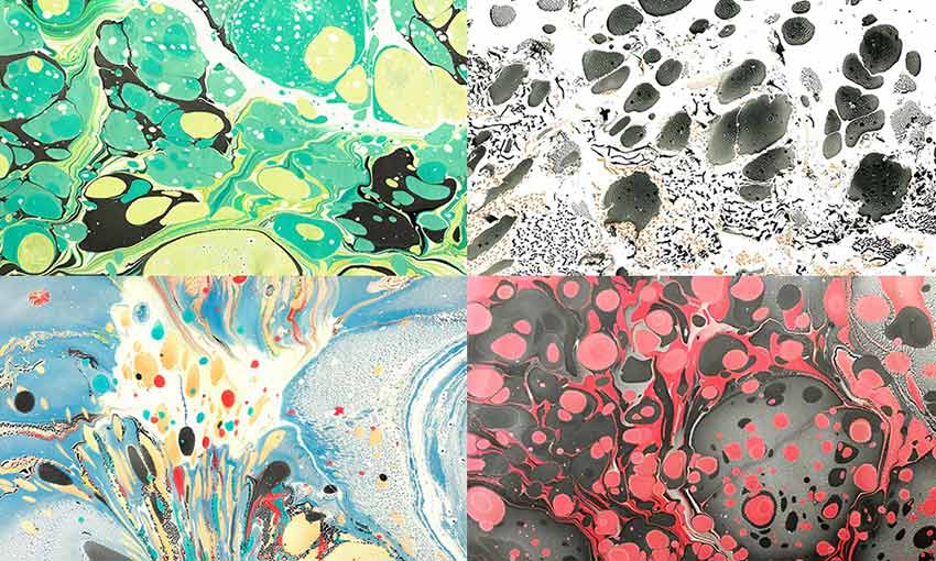 Example of Paper Marbling Textures Vol.4 by Aurora Prints & Goods