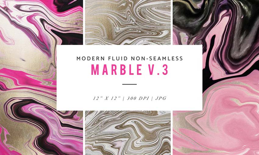 Example of Modern Fluid Non-Seamless Marble V.3 Patterns