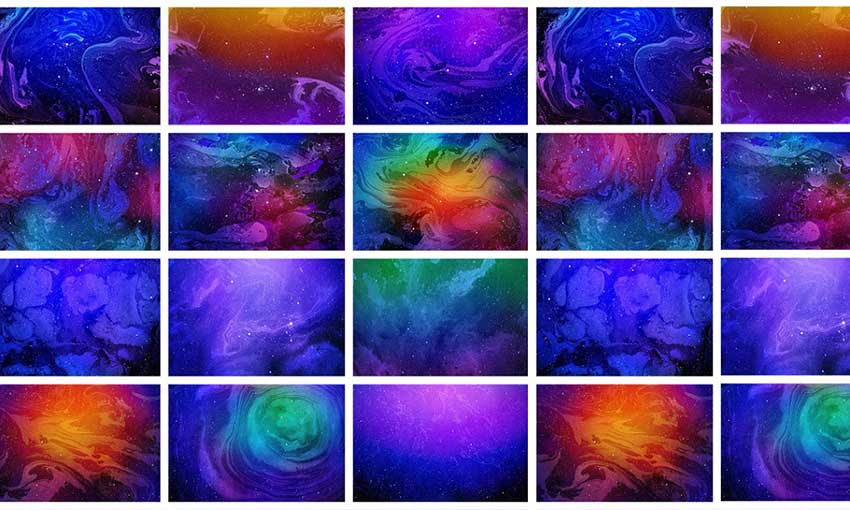 Example of Space Marble Backgrounds Set by ArtistMef