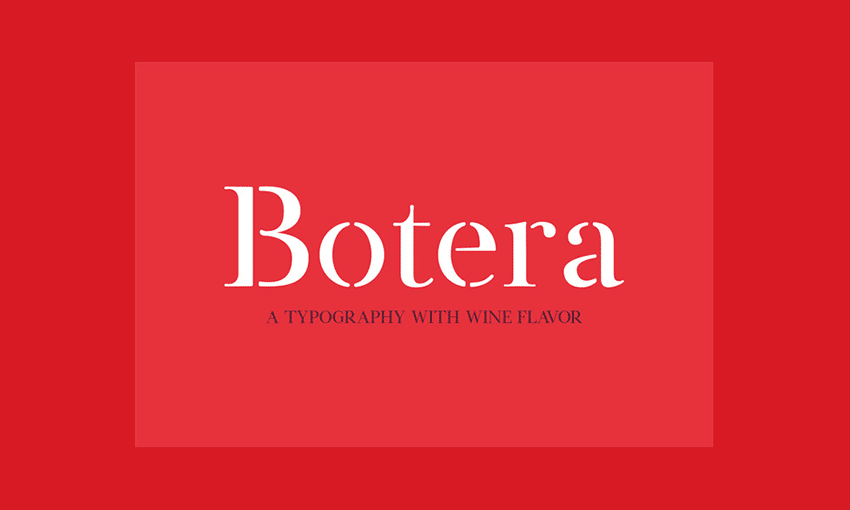 Example of Botera Stencil Font by Javi Montoya