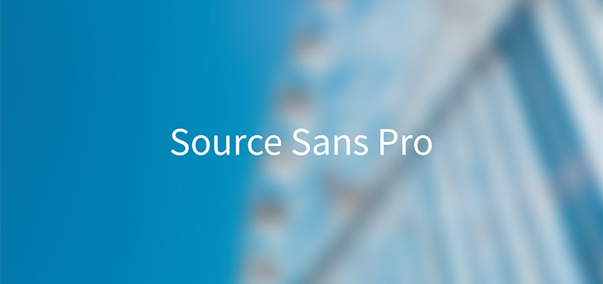 Example of Source Sans Pro