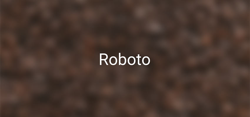 Example of Roboto