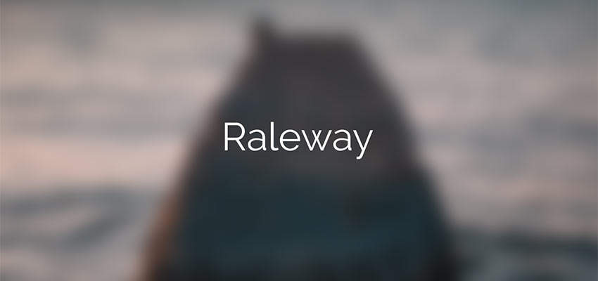 Example of Raleway