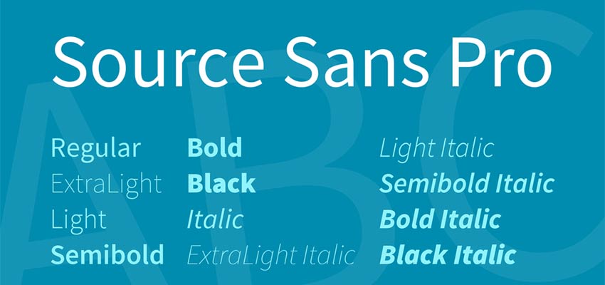 Example of Source Sans Pro