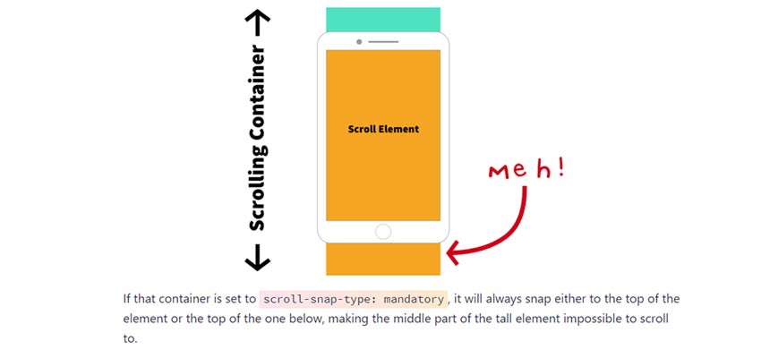 'Practical CSS Scroll Snapping' from CSS Tricks.