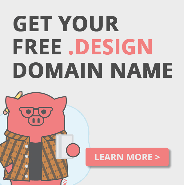 Get your free .design domain name from Porkbun.