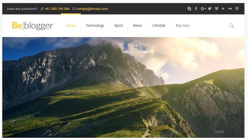 BeTravelBlogger WordPress Theme