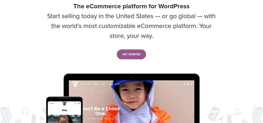 WooCommerce Home Page.