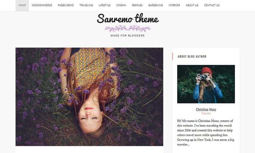 Sanremo WordPress Theme