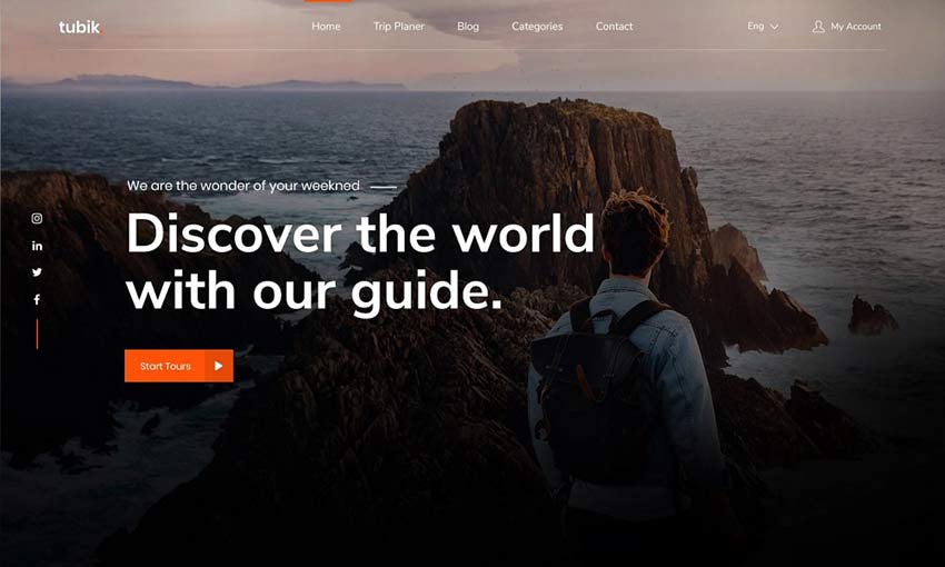 Example of Travel Landing Page