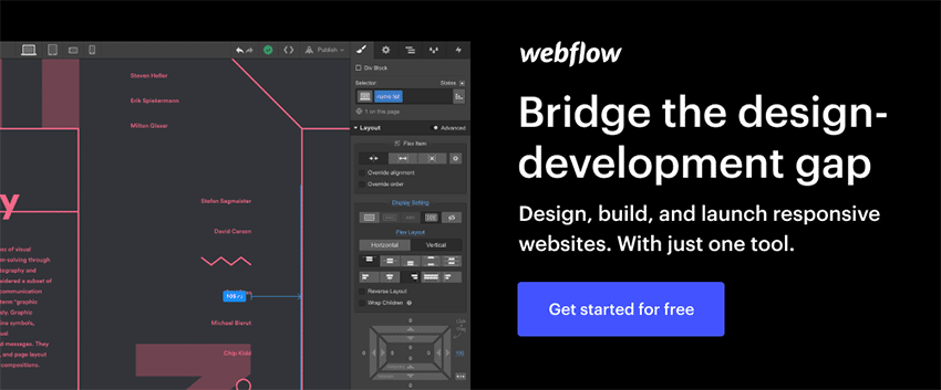 Example of Webflow