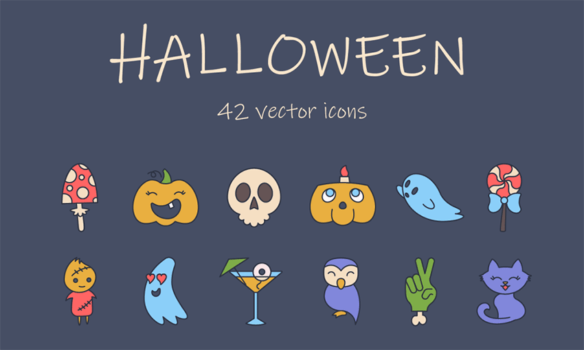 Example of Design Freebie: Halloween Vector Icons