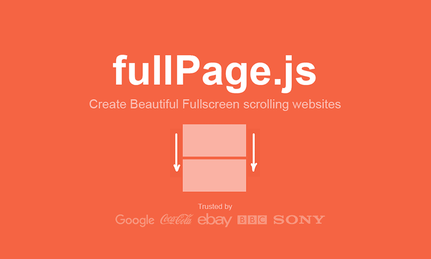 Example of fullPage.js