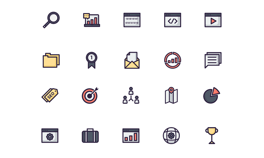 Example of Seo Icons Icon Pack
