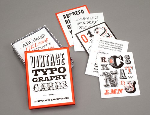 Vintage Typography Cards - Gifts For Designers - 1st Web Designer