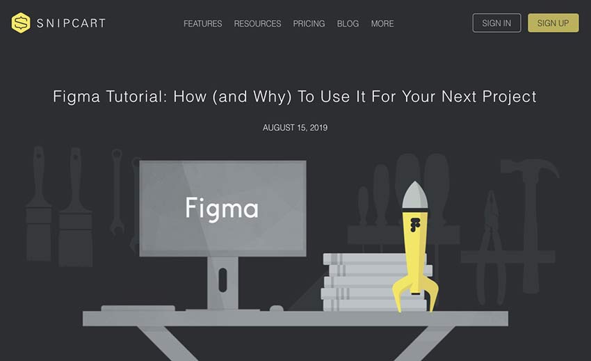 Example from Figma Tutorial: How (and Why) to Use it for Your Next Project