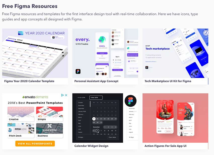 Example from Free Figma Resources & Templates