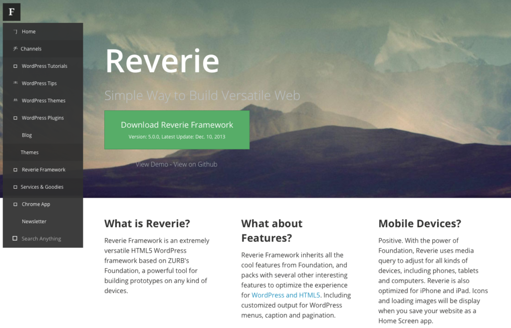 Foundation or Bootstrap - Reverie