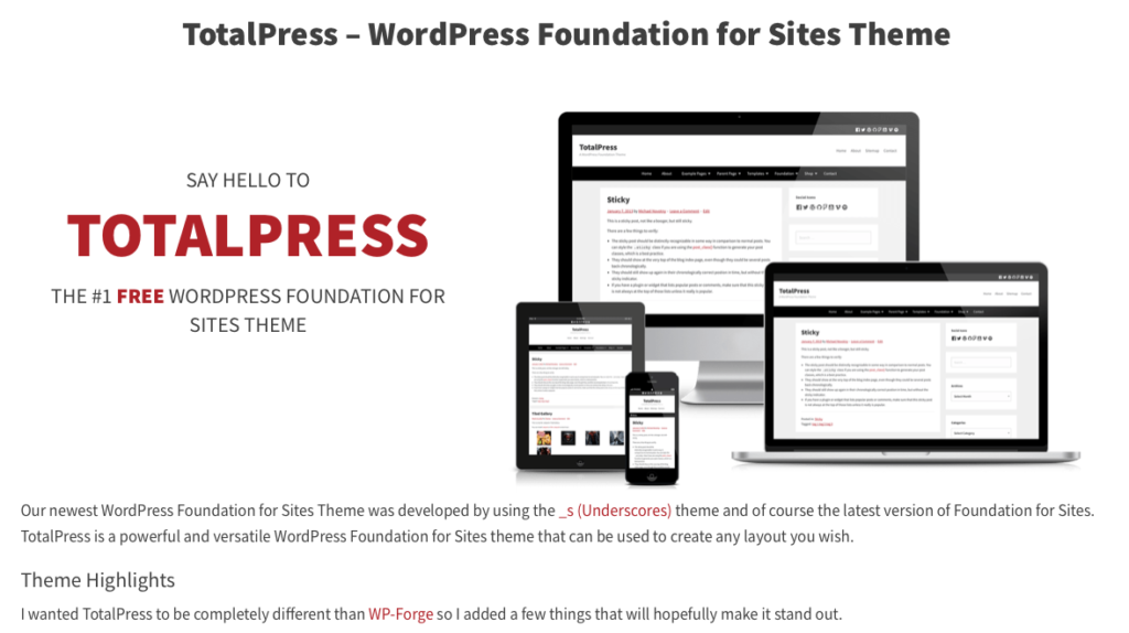 Foundation or Bootstrap - TotalPress