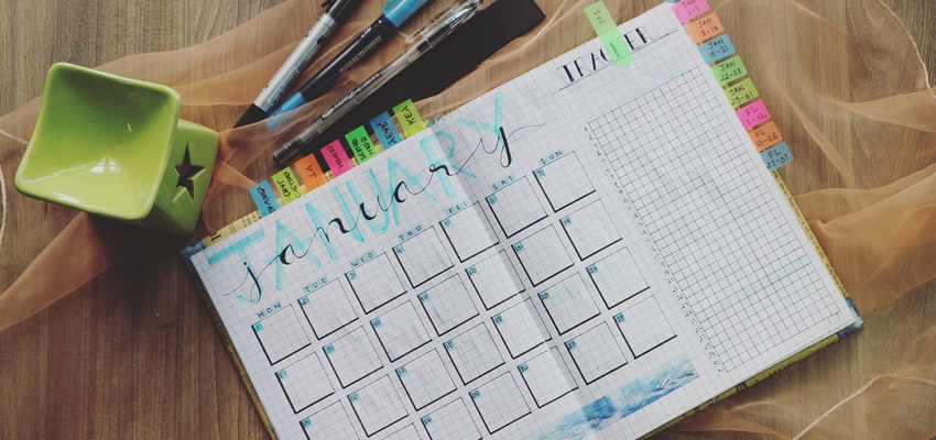 Resolutions for Web Designers - A calendar