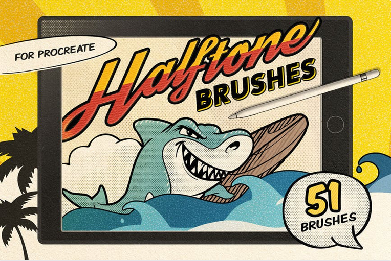 Procreate Brushes - Vintage Comic