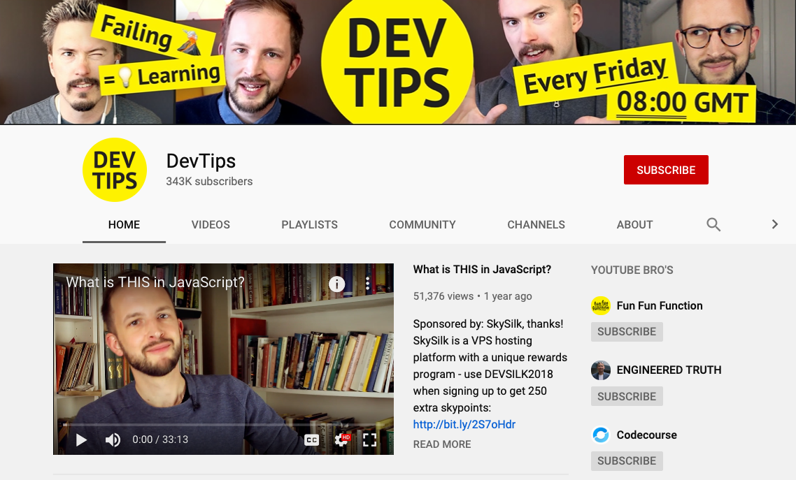 DevTips - Web Development YouTube