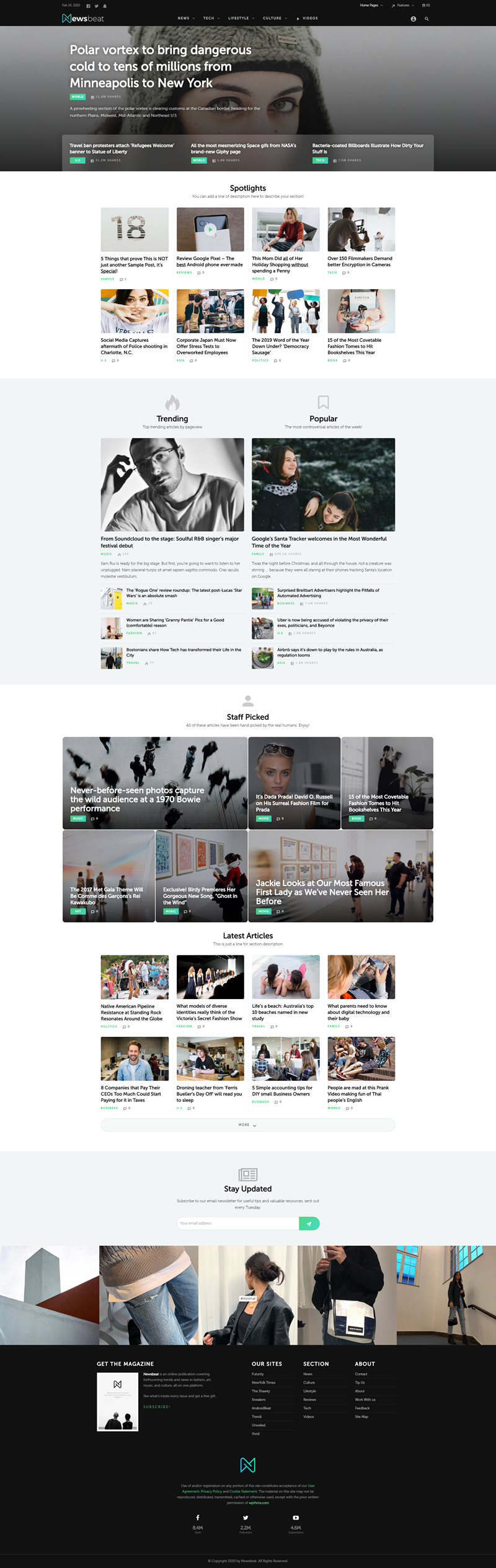 Newsbeat - WordPress theme