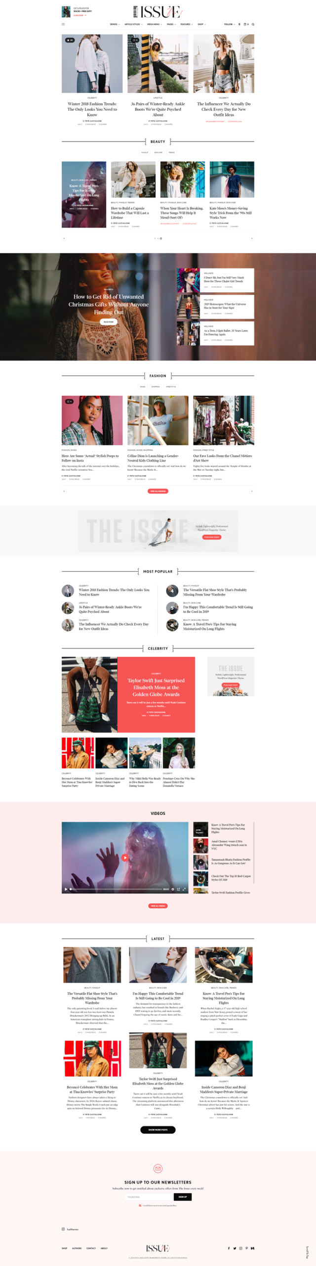 The Issue - best WordPress themes for Magazine websites