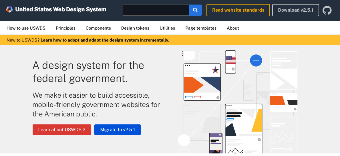 USWDS - web design style guide