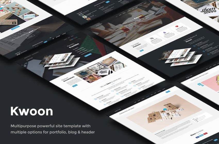 Kwoon Landing Page Template