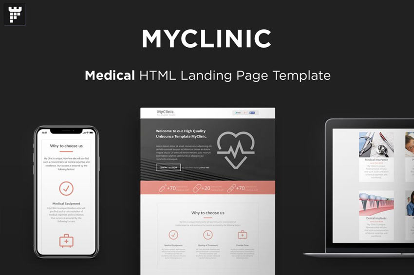 MyClinic Landing Page Template