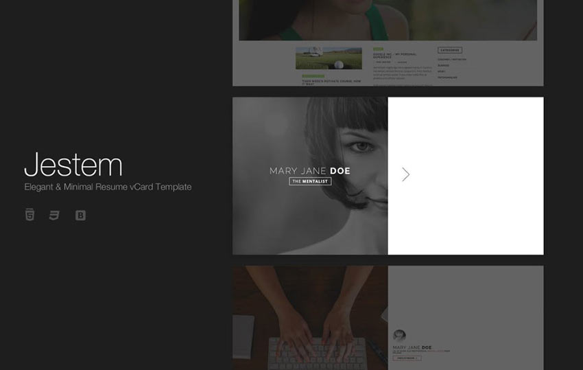 responsive html templates minimalist