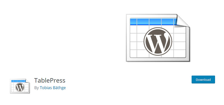 TablePress WordPress Plugin