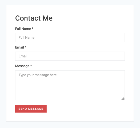 Contact Form without Google reCAPTCHA