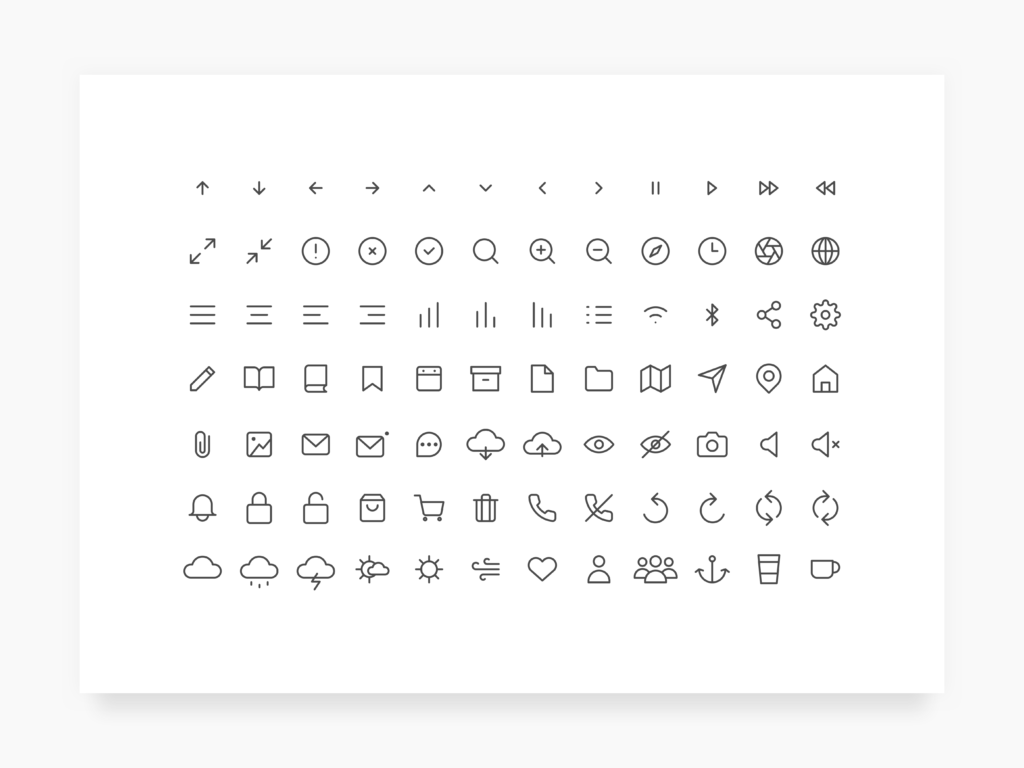 Daily UI Challenge #055 - Icon Set