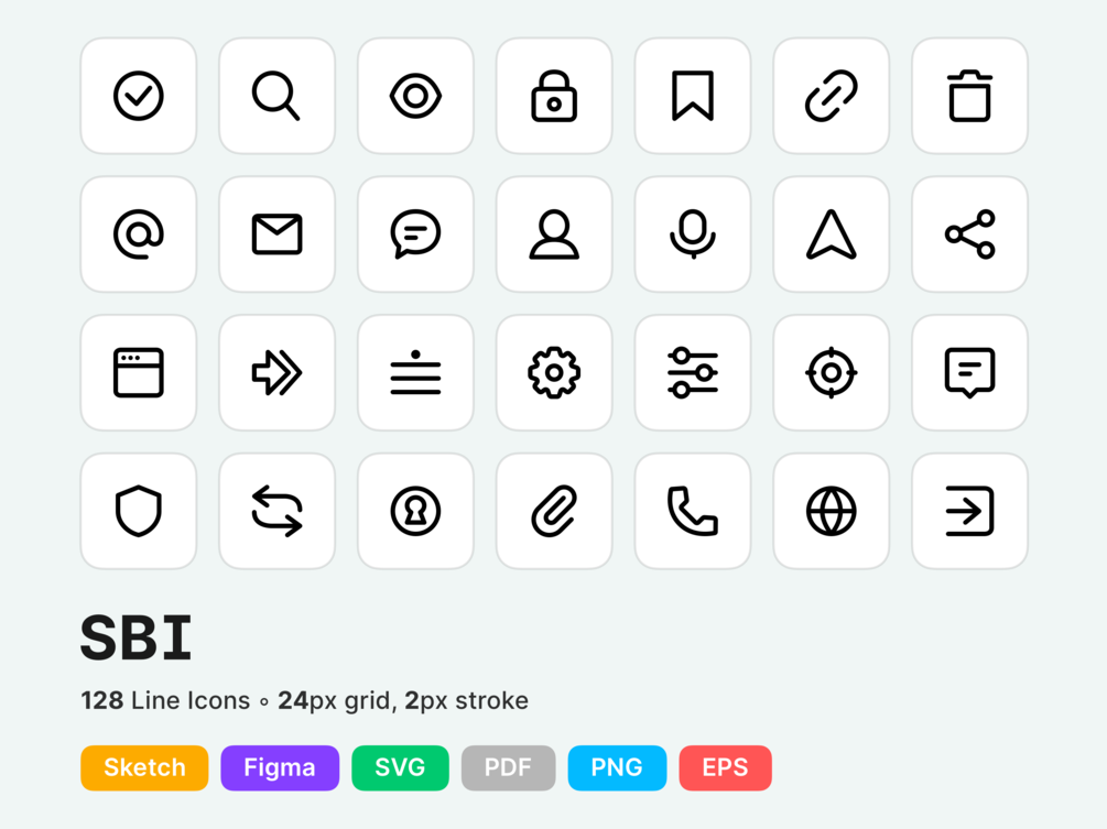 Super Basic Icons ✶ 128 Free Icons