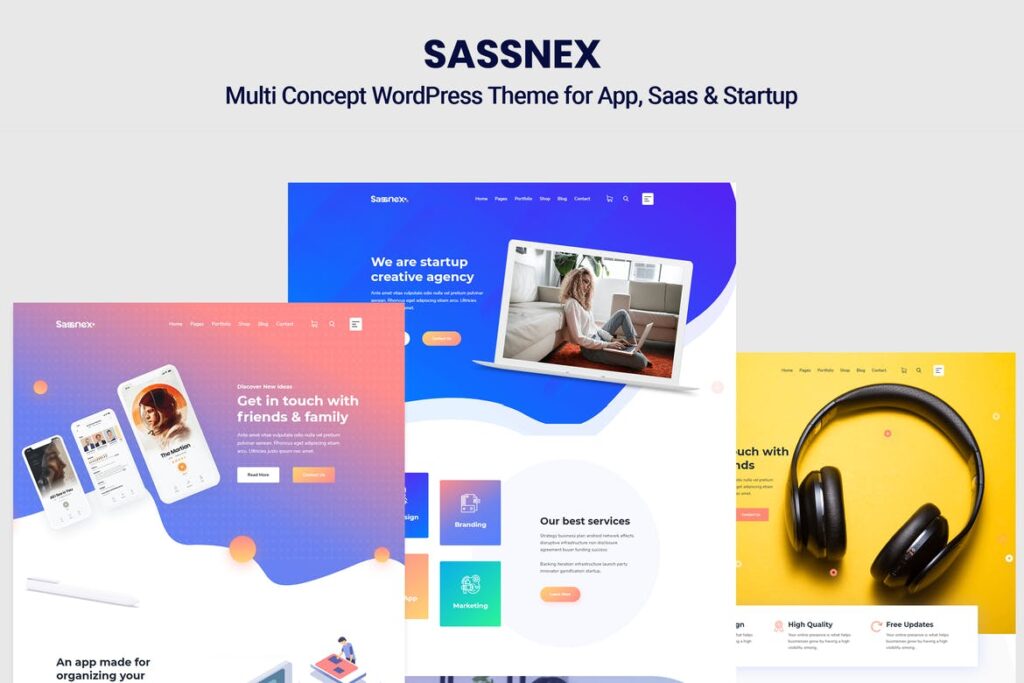 Top WordPress Themes - Sassnex - WordPress Theme for App, Saas & Startup