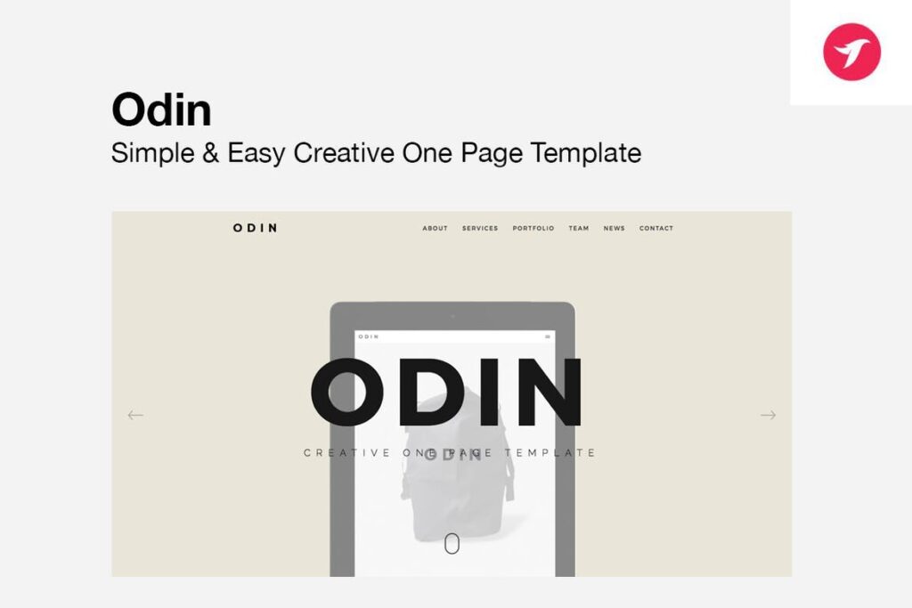 one page templates - Odin
