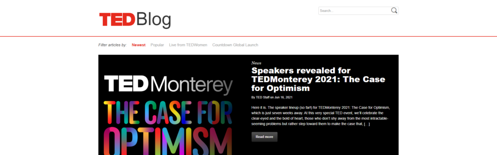TED Blog - Built With WordPress