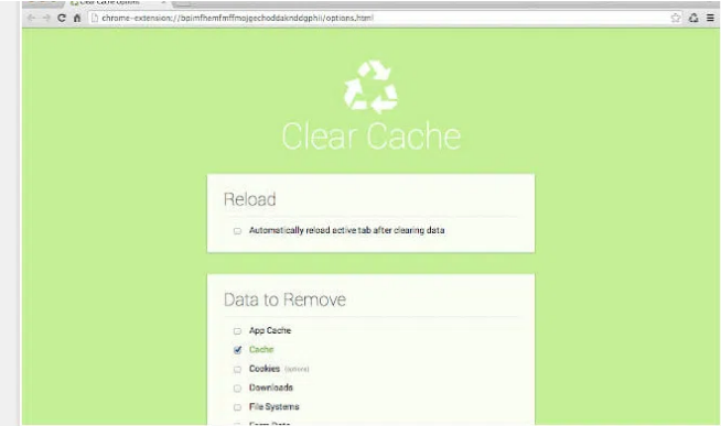  Clear Cache- Helpful Chrome Extensions For Web Designers &Developers