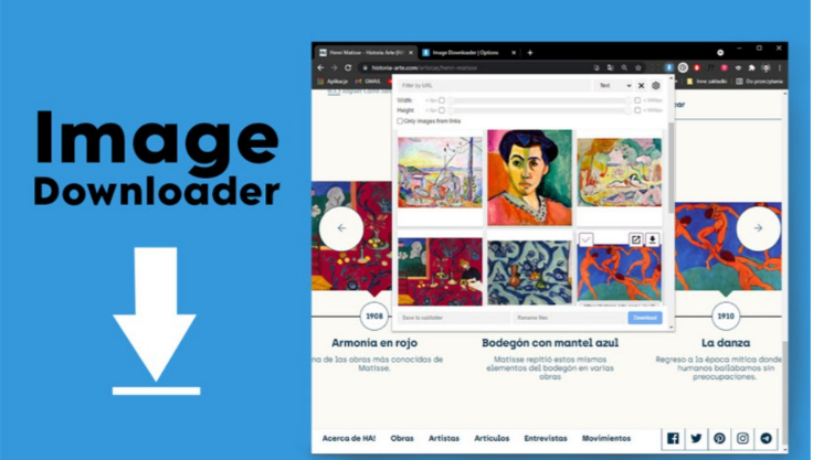 Image Downloader - Helpful Chrome Extensions For Web Designers & Developers