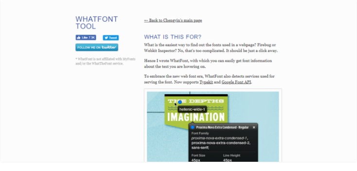 WhatFont - Helpful Chrome Extensions For Web Designers & Developers