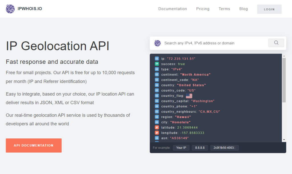 IPWHOIS: A Fast and Accurate IP Geolocation API